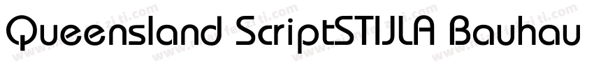 Queensland ScriptSTIJLA Bauhaus lik字体转换